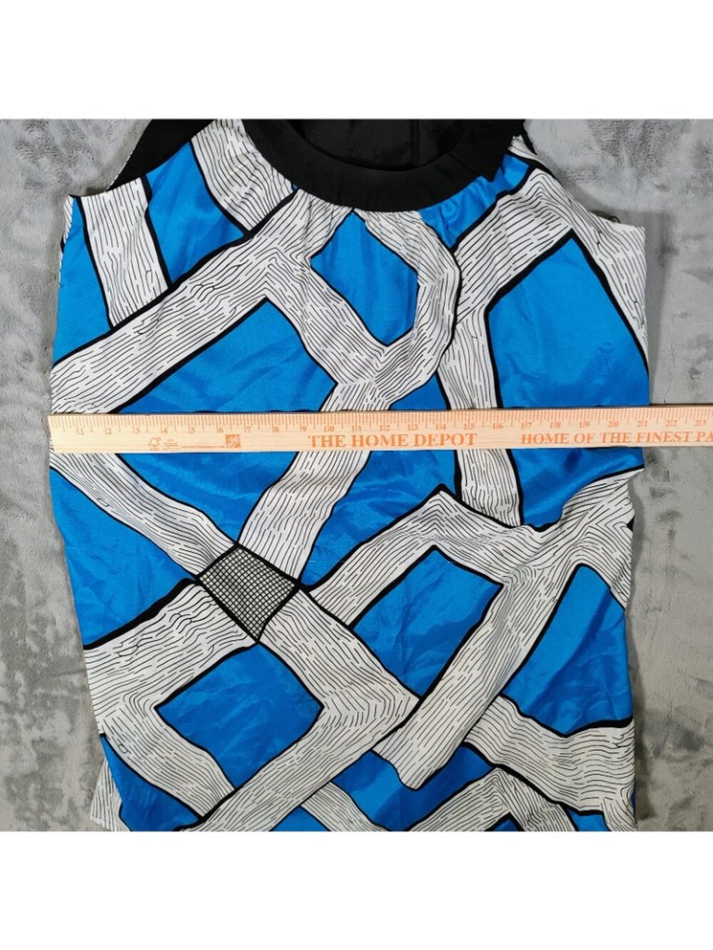 NWT BCBGMAXAZIRA Women's Blue White Sleeveless Shift Dress (Size Large) - Picture 7 of 16